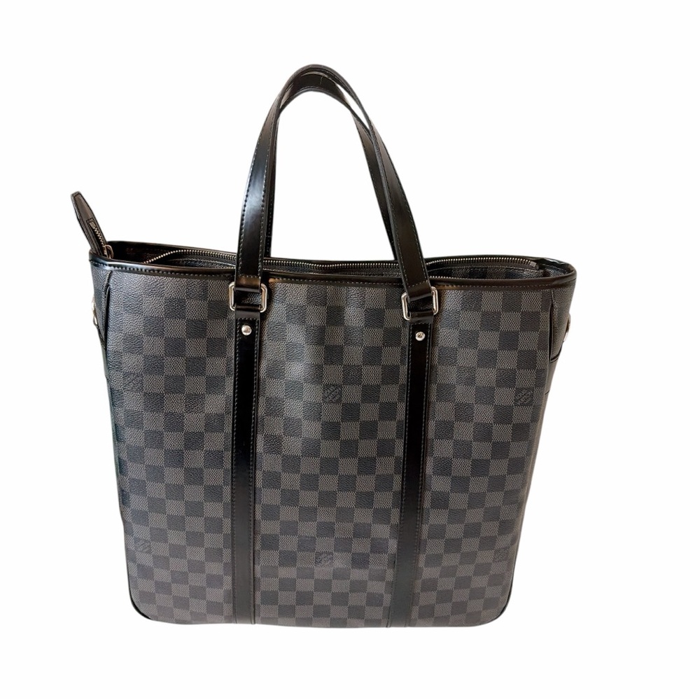Louis Vuitton Damier Graphite Canvas Laptop Tote in Black and Gray